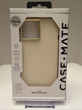 case-mate Cream Satin iPhone 15/14/13 Case